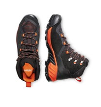Mammut Wanderschuhe Sapuen High GTX (Veloursleder, wasserdicht) schwarz/orange Herren